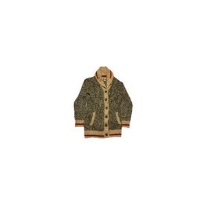 Roots Canada Grey, Cream, and Red Cabin Sweater - Girl’s Size Large